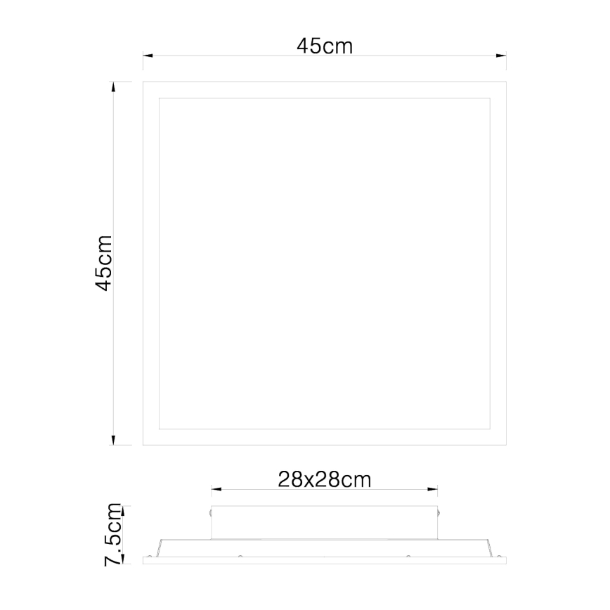 Globo - LED Deckenleuchte LED/24W/230V