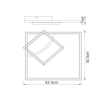 Globo - LED-Anbaukronleuchter LED/40W/230V