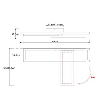 Globo - LED-Deckenleuchte LED/20W/230V