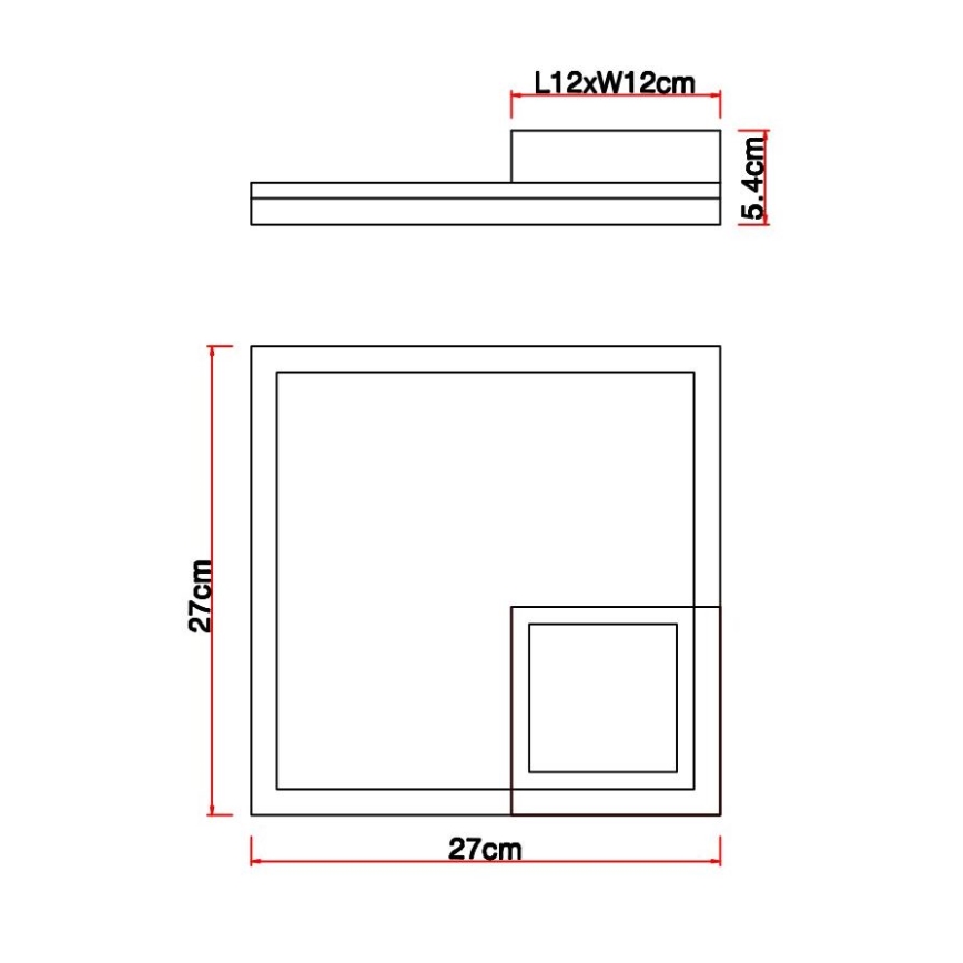 Globo - LED-Deckenleuchte LED/12W/230V