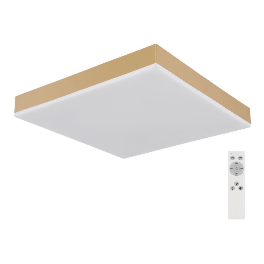 Globo - Dimmbare LED-Deckenleuchte LED/24W/230V 2700-6500K golden + Fernbedienung