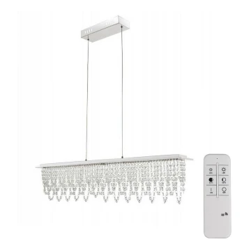 Globo - Dimmbare LED-Kristall-Hängeleuchte an Schnur LED/24W/230V 3000-6000K + Fernbedienung