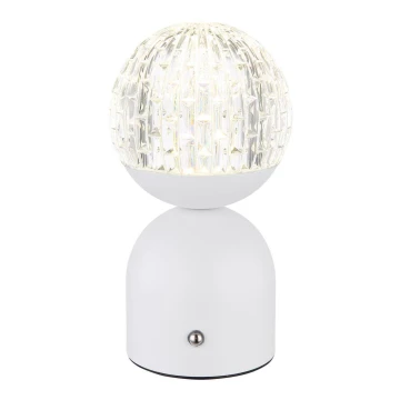 Globo - Dimmbare LED-Tischlampe mit Touch-Funktion LED/2W/5V 2700/4000/65000K 1800 mAh weiß