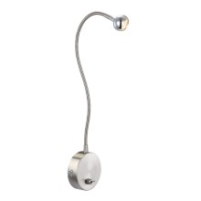 Globo - Flexible, kleine LED-Leuchte LED/3W/230V Chrom