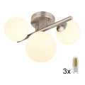 Globo - LED-Aufbauleuchte 3xG9/3W/230V Chrom