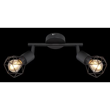 Globo - LED-Strahler 2xE14/5W/230V schwarz