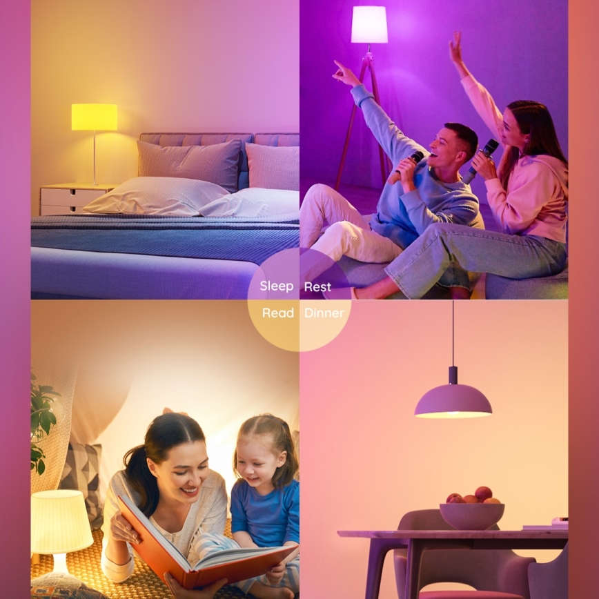 Govee - LED RGBWW Glühlampe Smart E27/9W/230V 2700-6500K Wi-Fi