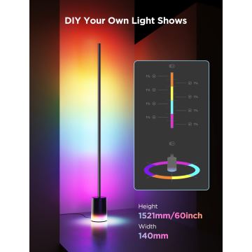 Govee - LED-Stehleuchte Smart MATTER LED RGBICWW 2200-6500K Wi-Fi + Fernbedienung