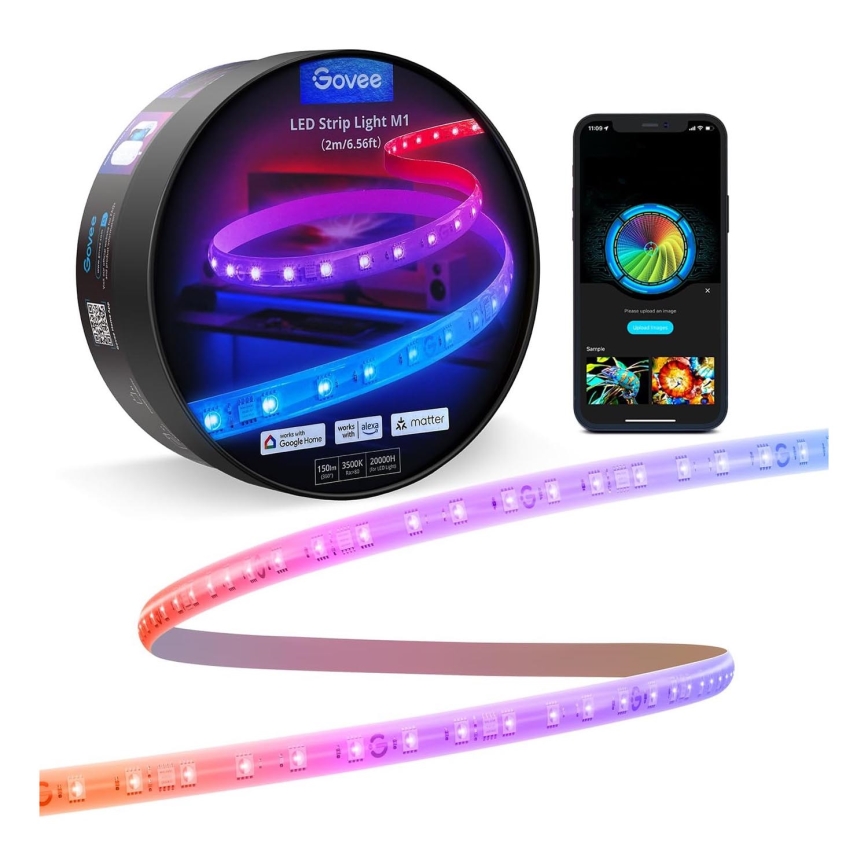 Govee - M1 PRO PREMIUM Smart RGBICW+ LED-Streifen 2m Wi-Fi Matter