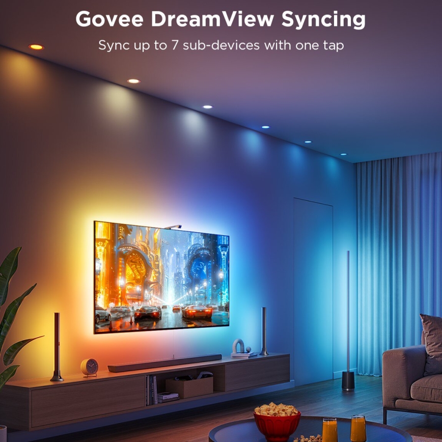 Govee - SET 2x Hintergrundbeleuchtung TV 55-65" SMART LED-Hintergrundbeleuchtung RGBICW Wi-Fi