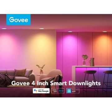 Govee - SET 2x LED RGBWW Einbauleuchte LED/11W/230V Smart 2700-6500K