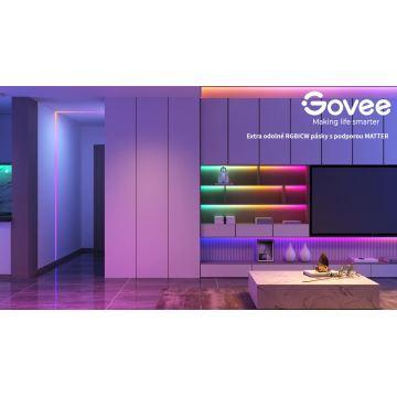 Govee - Wi-Fi RGBICW Smart PRO LED-Streifen 10m MATTER - extra langlebig