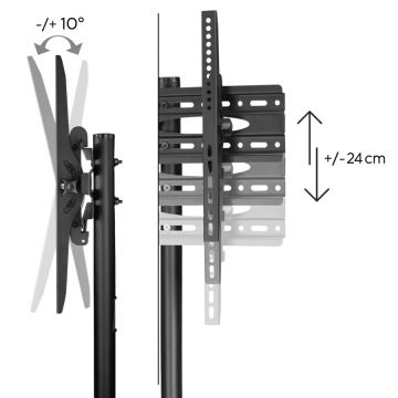 Hama - Mobile Bodenhalterung für Fernsehgeräte 32-75" schwarz