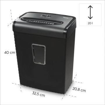 Hama - Papierschredder A4 Volumen 20 l 230V schwarz