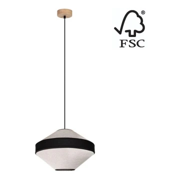 Hängeleuchte an Schnur AMIGO 1xE27/60W/230V Eiche – FSC-zertifiziert