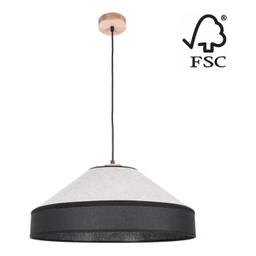 Hängeleuchte an Schnur AMIGO 1xE27/60W/230V Eiche – FSC-zertifiziert