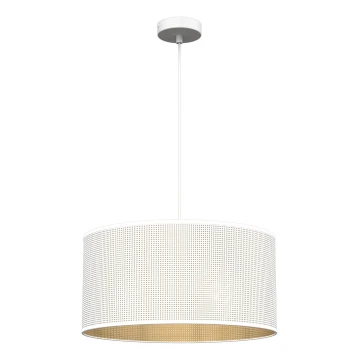 Hängeleuchte an Schnur LOFT SHADE 1xE27/60W/230V Durchmesser 40 cm weiß/golden