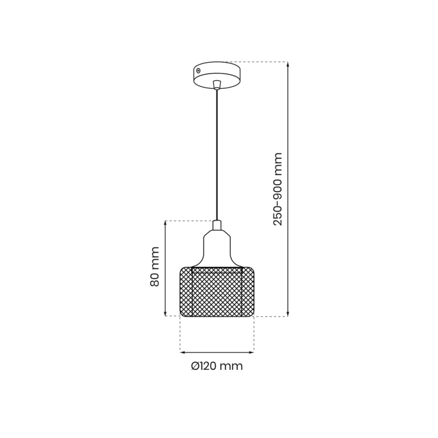 Hängeleuchte an Schnur LUMI 1xG9/8W/230V