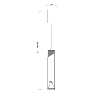 Hängeleuchte an Schnur NEO 1xGU10/8W/230V schwarz/golden