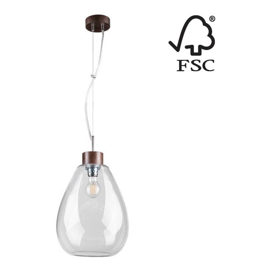 Hängeleuchte an Schnur PIRO 1xE27/60W/230V – FSC-zertifiziert