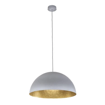 Hängeleuchte an Schnur SFERA 1xE27/60W/230V d 35 cm grau/golden