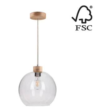 Hängeleuchte an Schnur SVEA 1xE27/60W/230V – FSC-zertifiziert