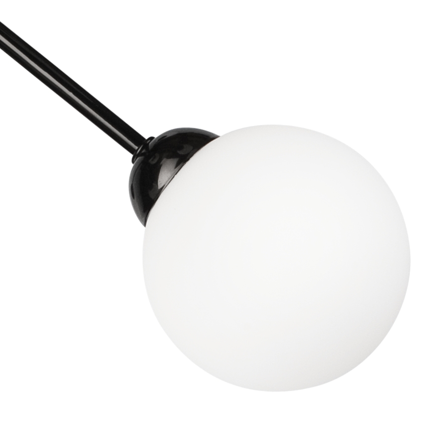 Hängeleuchte an Stange RUBBY BALL 6xG9/5W/230V schwarz