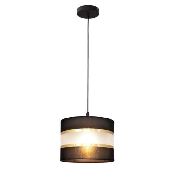 Hängeleuchte HELEN 1xE27/60W/230V Durchschn. 20 cm schwarz/gold