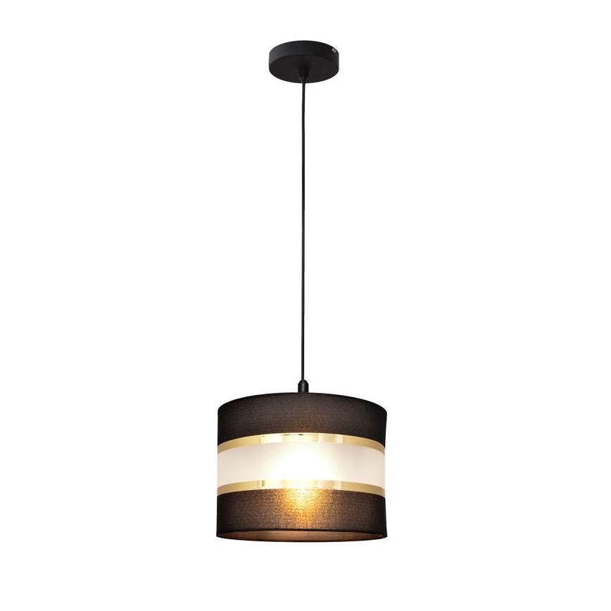 Hängeleuchte HELEN 1xE27/60W/230V Durchschn. 20 cm schwarz/gold