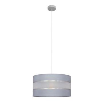 Hängeleuchte HELEN 1xE27/60W/230V Durchschn. 40 cm grau/silber