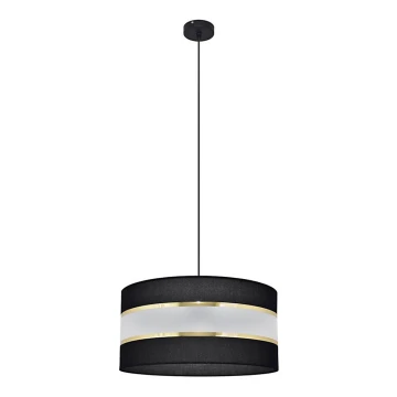 Hängeleuchte HELEN 1xE27/60W/230V Durchschn. 40 cm schwarz/gold