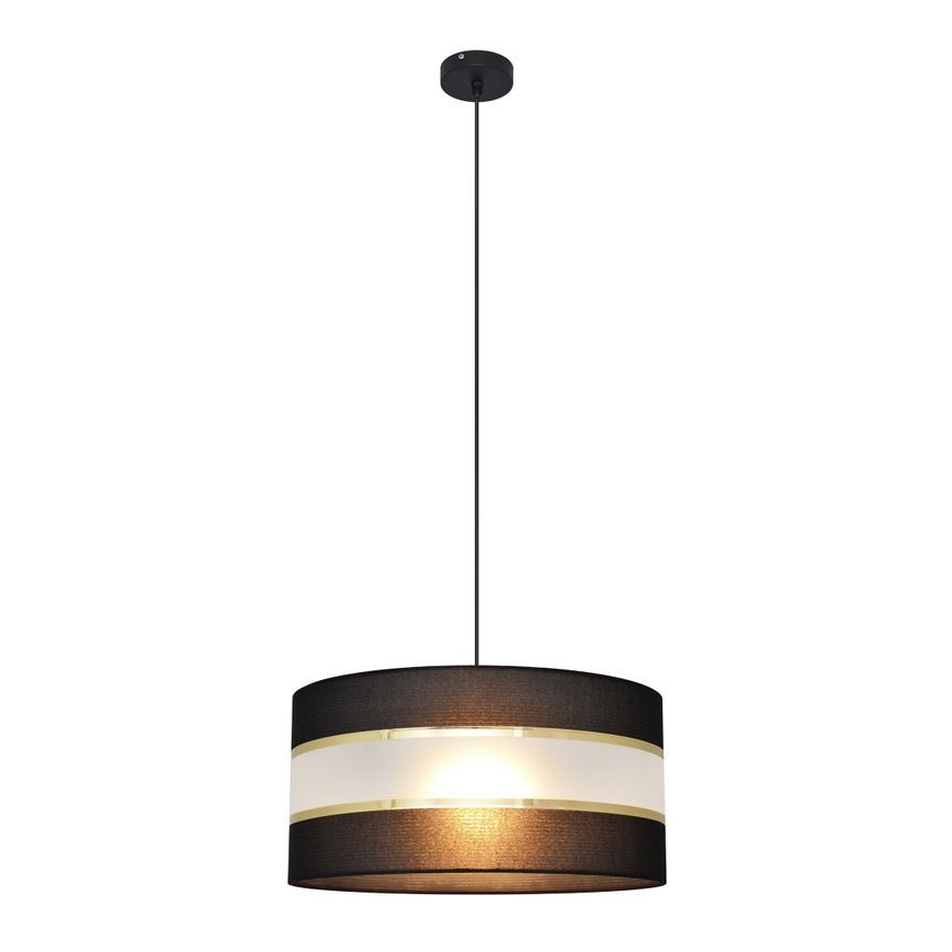 Hängeleuchte HELEN 1xE27/60W/230V Durchschn. 40 cm schwarz/gold