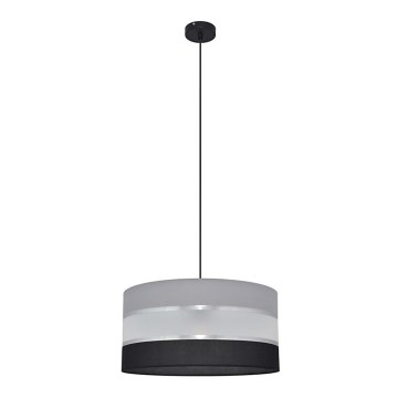 Hängeleuchte HELEN 1xE27/60W/230V Durchschn. 40 cm schwarz/grau/silber