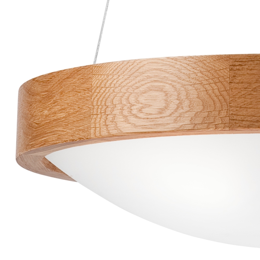 Hängeleuchte OAK SLIM 3xE27/60W/230V ø 47 cm Eiche