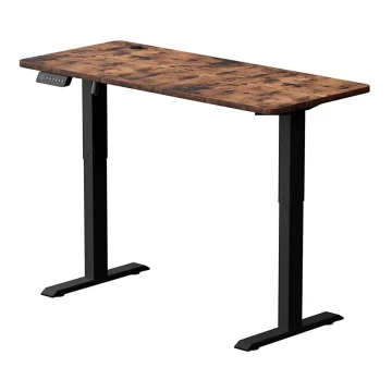 Höhenverstellbarer Schreibtisch LEVANO 140x60 cm Holz/schwarz