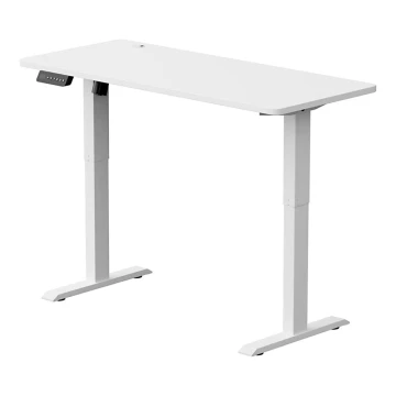 Höhenverstellbarer Schreibtisch LEVANO 140x60 cm weiß