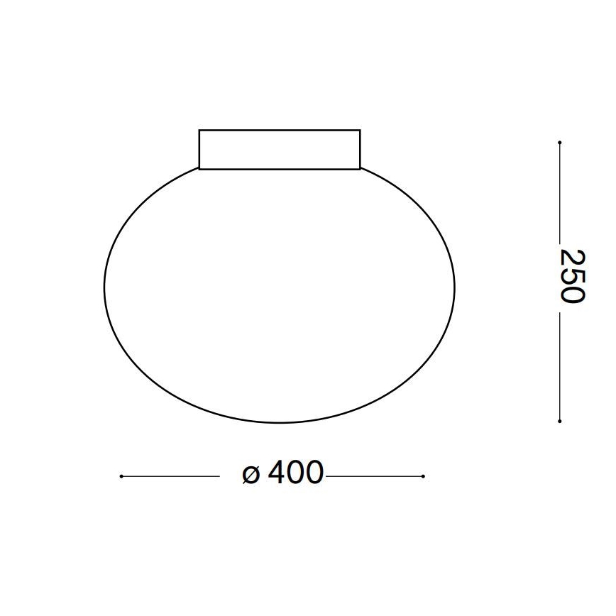 Ideal Lux - Deckenleuchte CANDY 1xE27/42W/230V d 40 cm weiß