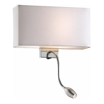 Ideal Lux - Flexible LED-Wandleuchte HOTEL 1xE27/60W + LED/1,5W/230V