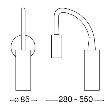 Ideal Lux - Flexible und kleine LED-Leuchte FOCUS LED/3,5W/230V CRI 90 weiß