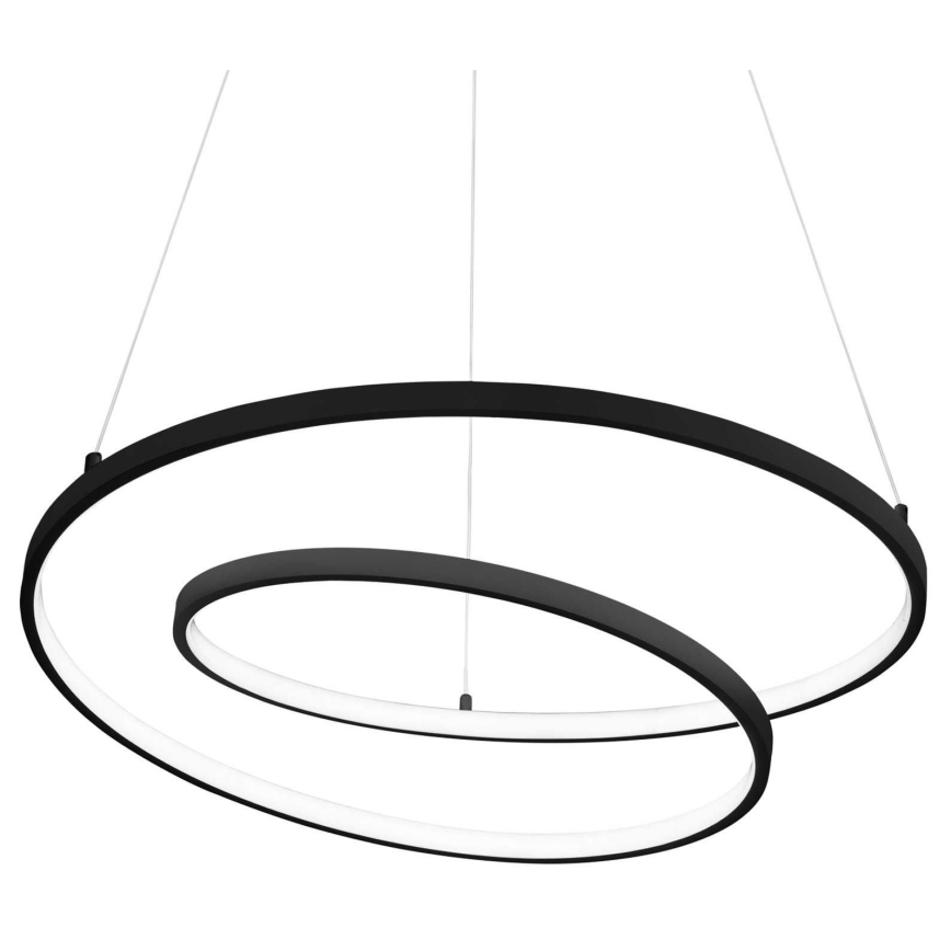 Ideal Lux - LED-Hängeleuchte an Schnur OZ LED/55W/230V d 80 cm schwarz