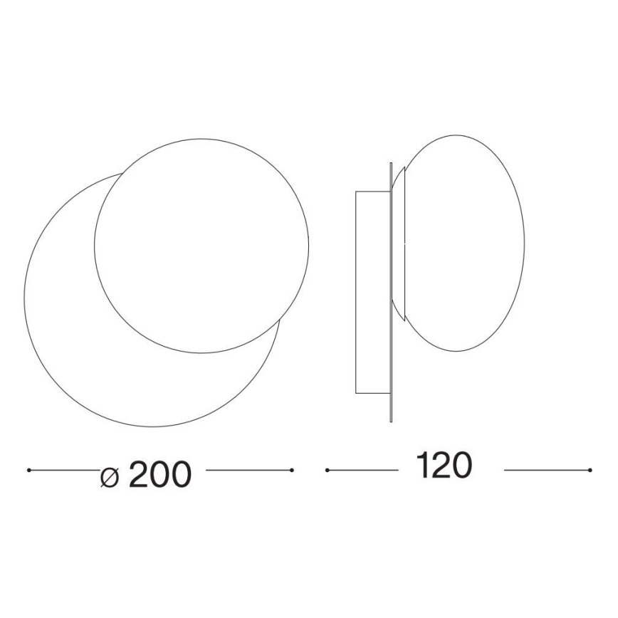 Ideal Lux - LED-Wandleuchte NINFEA LED/9W/230V golden