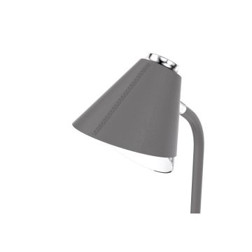 Dimmbare LED-Tischleuchte mit kabelloser Aufladung FINCH LED/9W/12/230V grau/Chrom