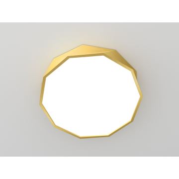 Immax NEO 07132-G60- LED SMART Dimmbare Deckenleuchte DIAMANTE LED/43W/230V golden 60 cm + FB Tuya ZigBee