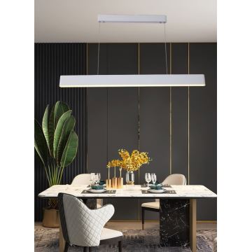 Immax NEO 07157-W120X - RGB+CCT Dimmbare LED-Hängeleuchte an Schnur MILANO LED/40W/230V Tuya weiß