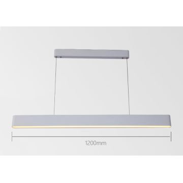 Immax NEO 07157-W120X - RGB+CCT Dimmbare LED-Hängeleuchte an Schnur MILANO LED/40W/230V Tuya weiß