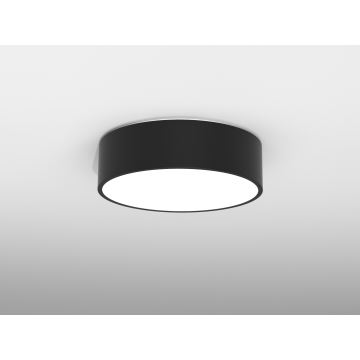 Immax NEO 07200L - Dimmbare LED-Deckenleuchte RONDATE LED/18W/230V 3000-6000K d 25 cm schwarz Tuya + Fernbedienung