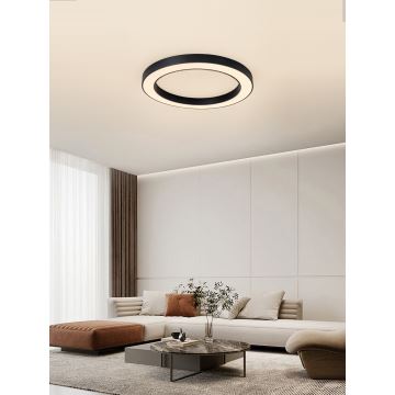 Immax NEO 07210L - Dimmbare LED-Deckenleuchte PASTEL LED/68W/230V 95 cm schwarz Tuya + Fernbedienung