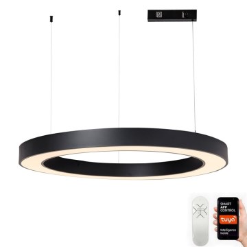 Immax NEO 07211L - Dimmbare LED-Hängeleuchte an Schnur PASTEL LED/68W/230V 2700-6500K Tuya schwarz + Fernbedienung