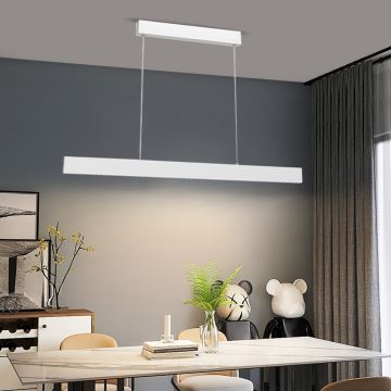 Immax NEO - Dimmbare LED Hängeleuchte LISTON LED/18W/100-240V 118,5 cm + Fernbedienung Tuya