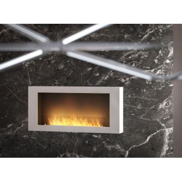 InFire – BIO-Wandkamin 120x56 cm 3kW weiß